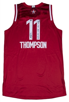2016 Klay Thompson NBA All Star Game Used, Signed & Inscribed Western Conference Jersey (NBA/Meigray & Fanatics)